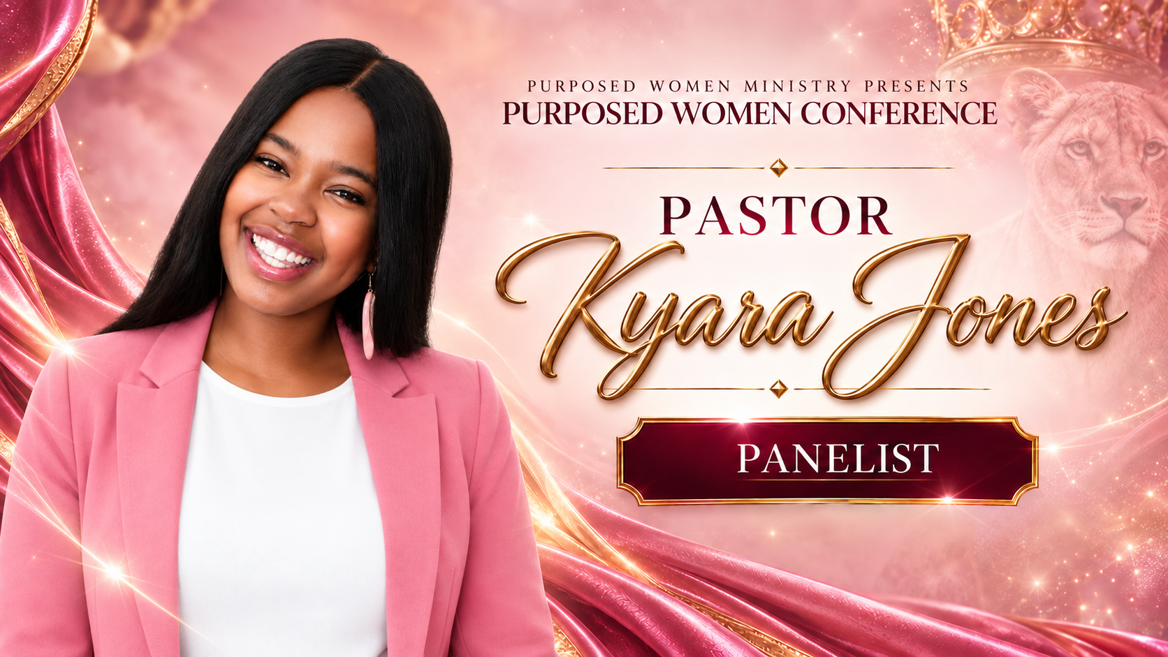 Pastor Kyara Jones conference speaker banner