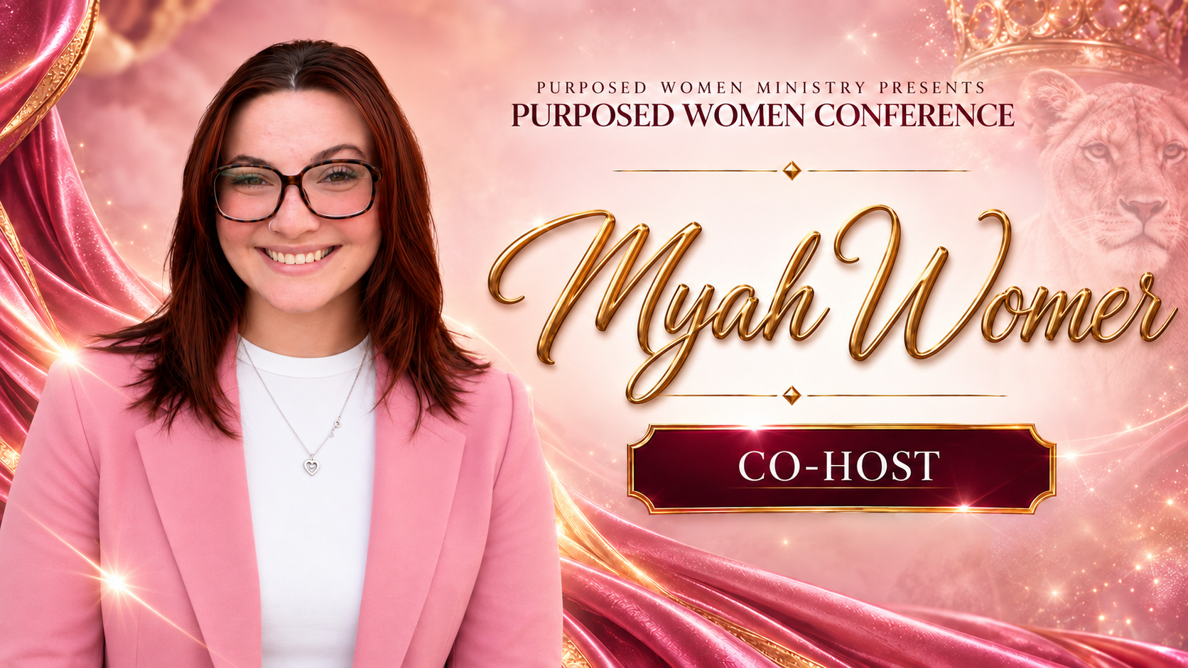 Myah Womer conference speaker banner